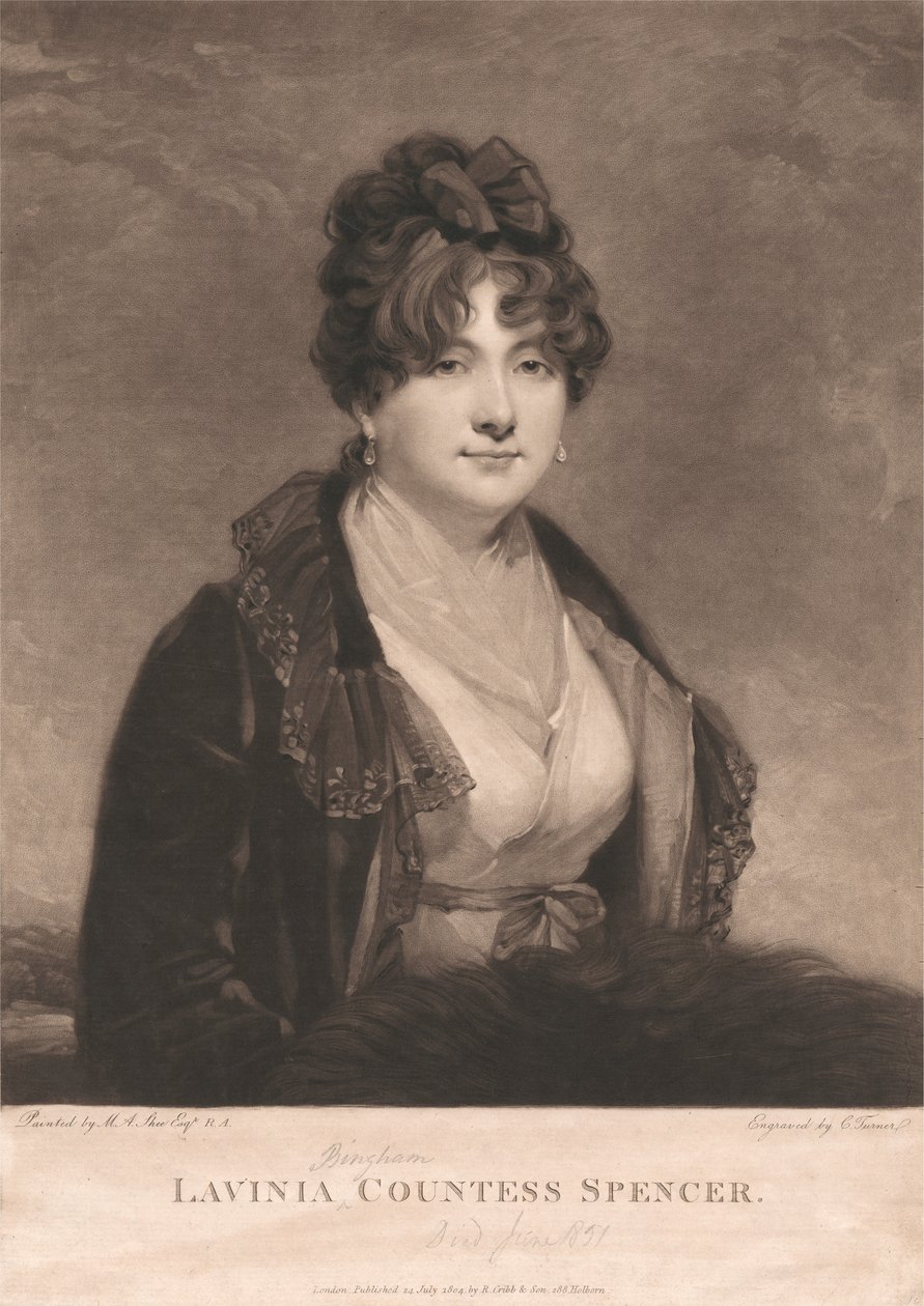 Lavinia Bingham, grevinnan Spencer av Charles Turner