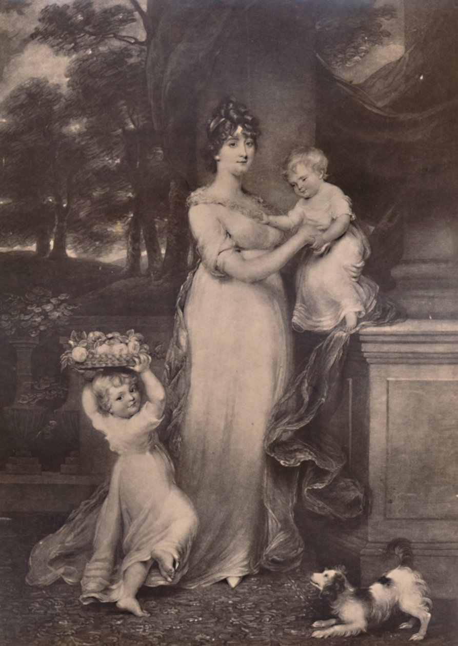 Maria Scott-Waring och hennes döttrar, c 1804 1894 av Charles Turner