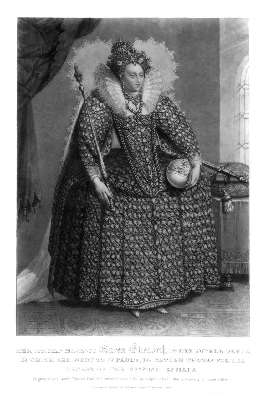 Drottning Elizabeth I, 1816. av Charles Turner