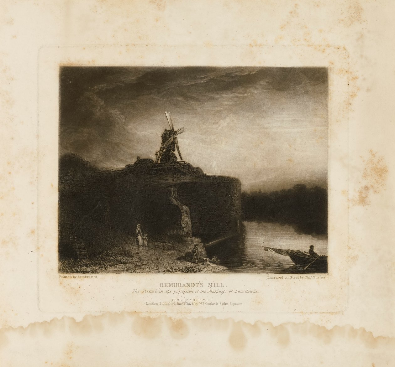 Rembrandts kvarn av Charles Turner