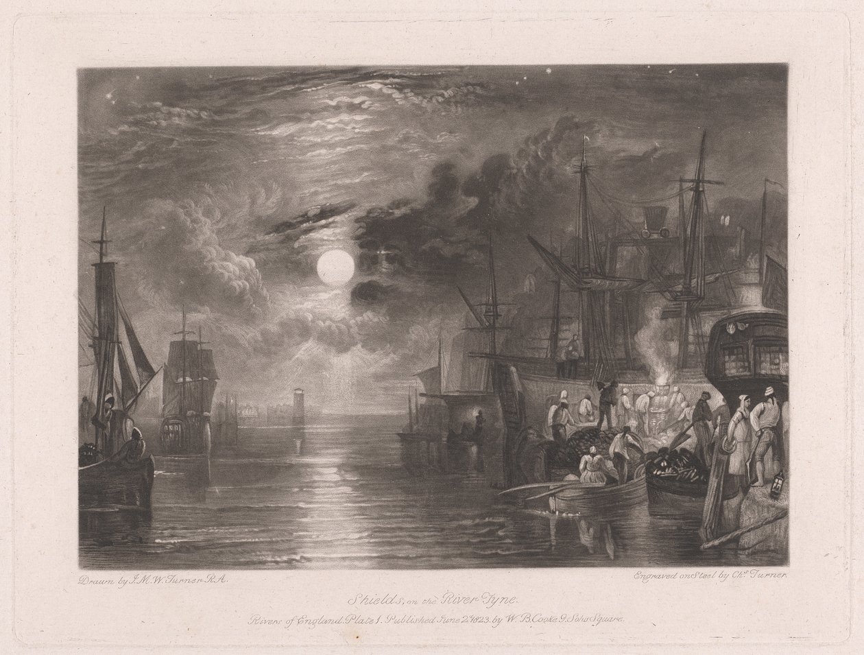 Shields, vid floden Tyne av Charles Turner