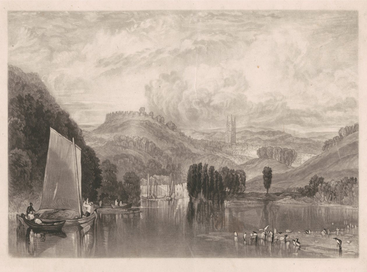 Totnes, vid floden Dart av Charles Turner