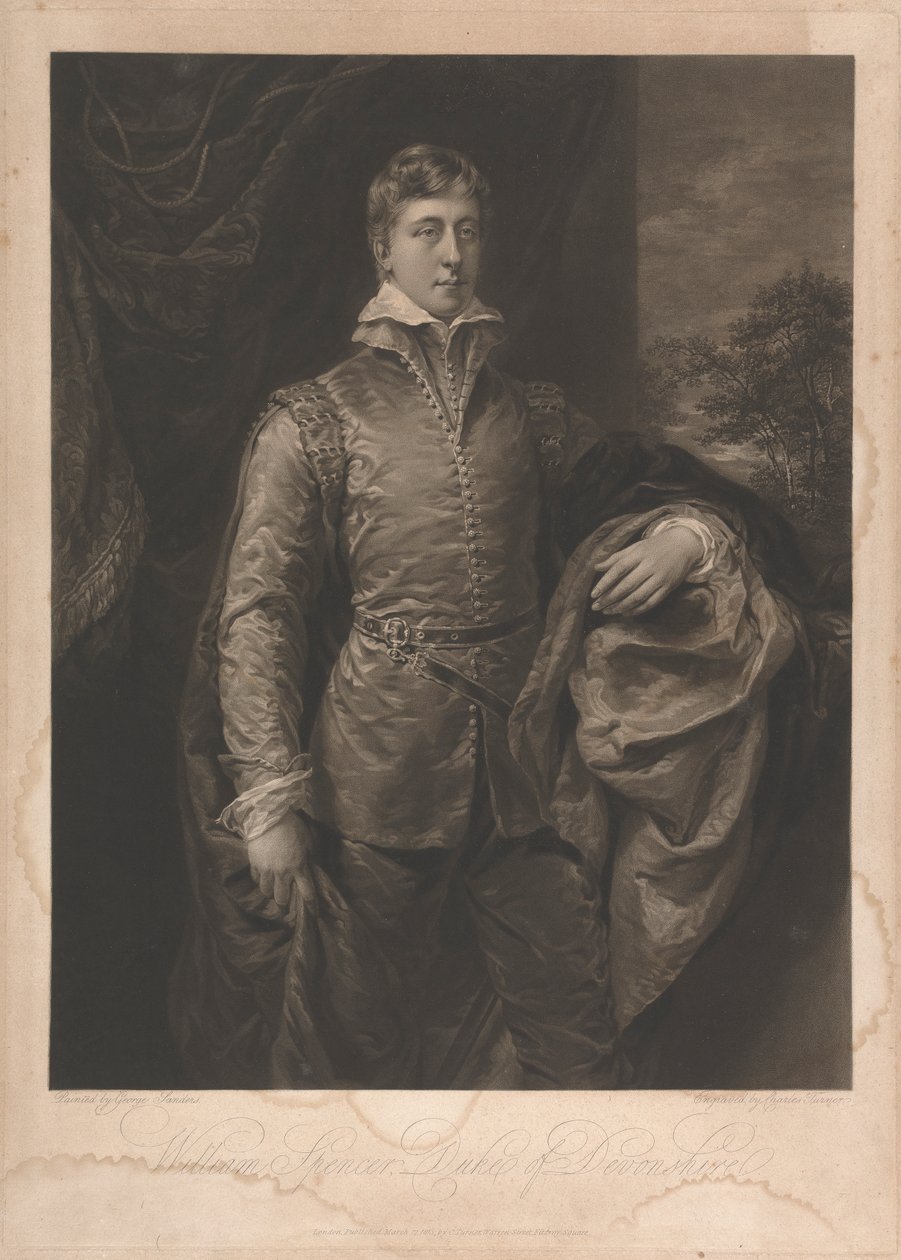 William Spencer, hertig av Devonshire av Charles Turner