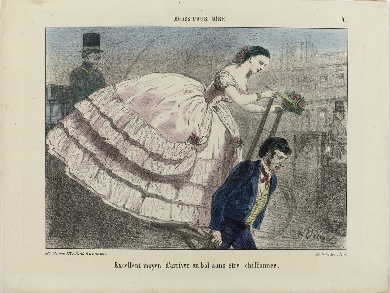 Bra sätt att komma fram. Från Modes pour rire, 1855-1859. av Charles Vernier