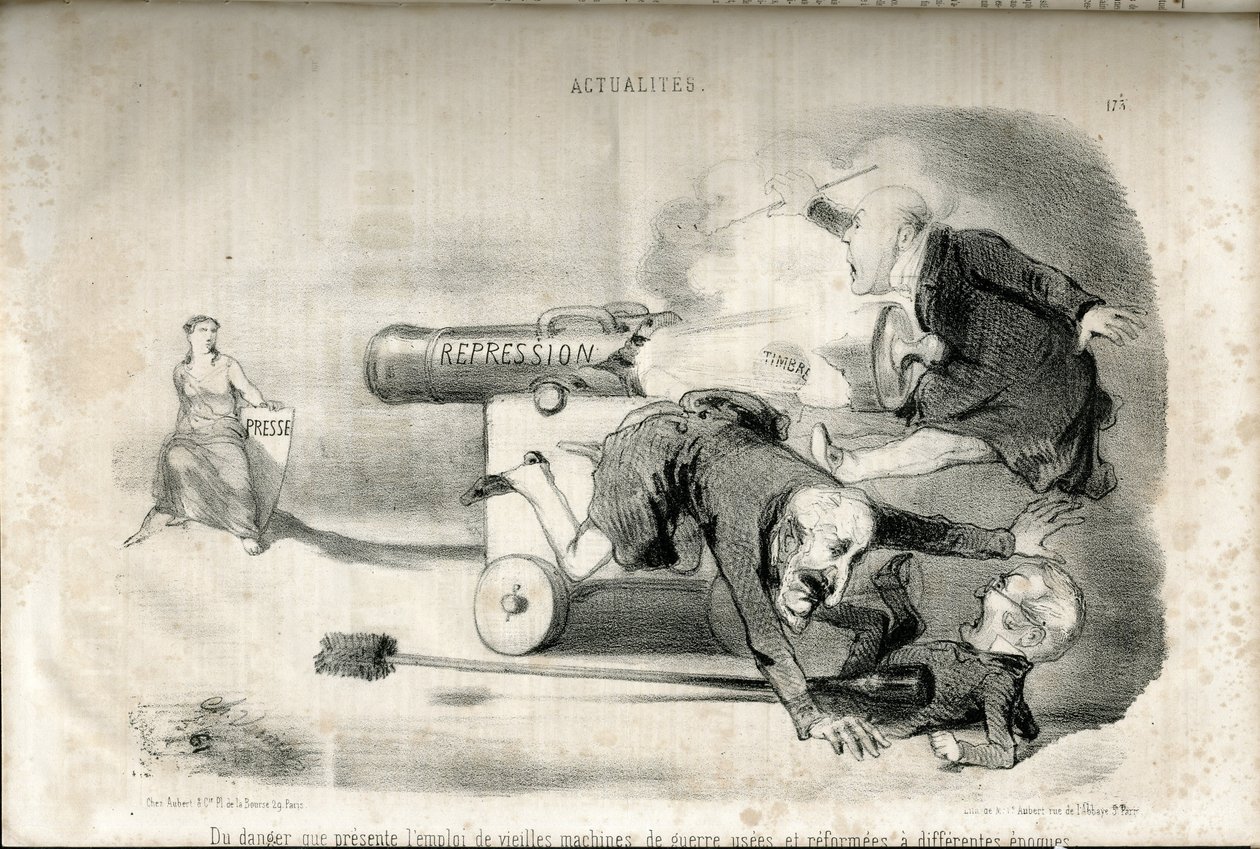 Illustration av Charles Vernier (? -1887) i Le Charivari av Charles Vernier