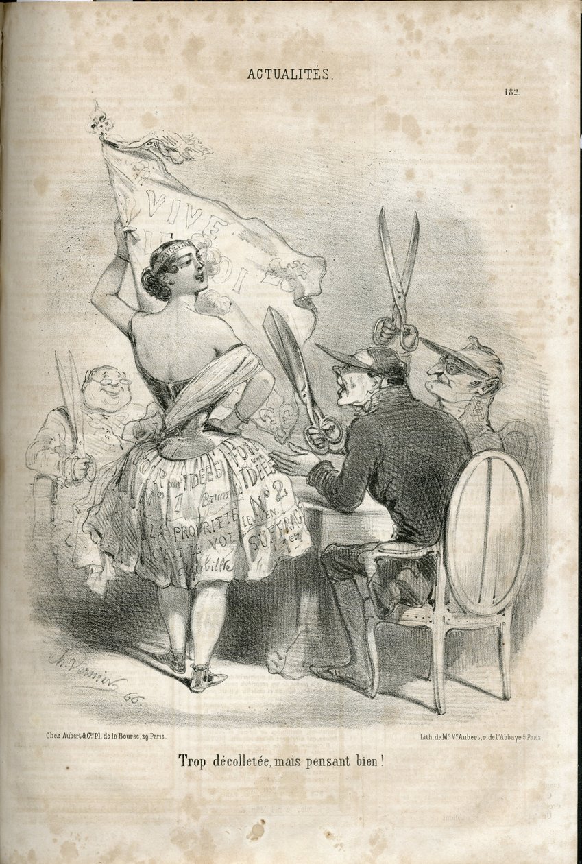 Illustration av Charles Vernier (? -1887) i Le Charivari av Charles Vernier