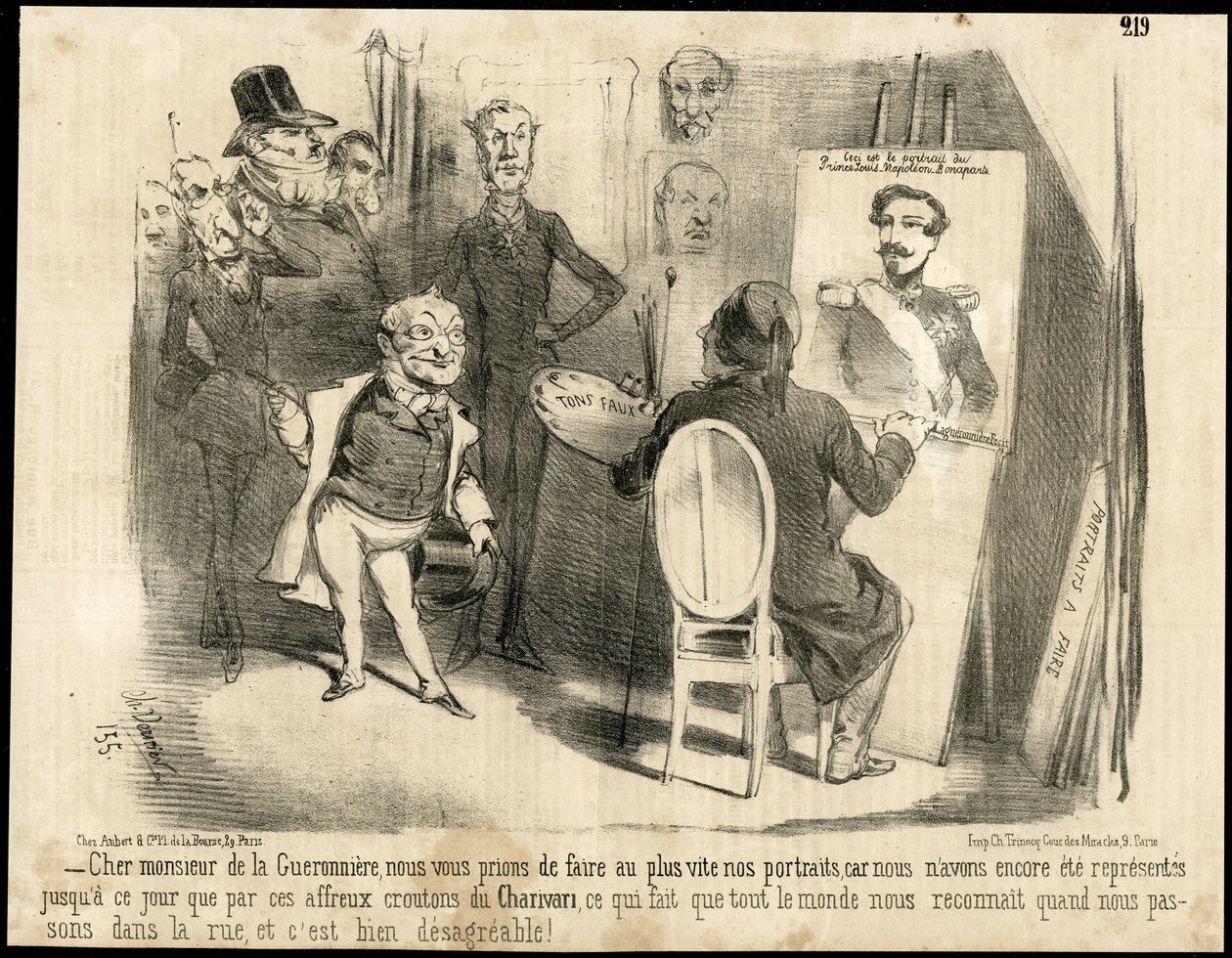 Illustration av Charles Vernier (? -1887) i Le Charivari av Charles Vernier