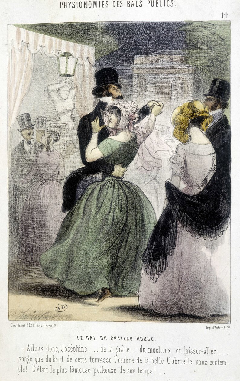 Prom populaire de Paris: The Ball of the Chateau Rouge av Charles Vernier