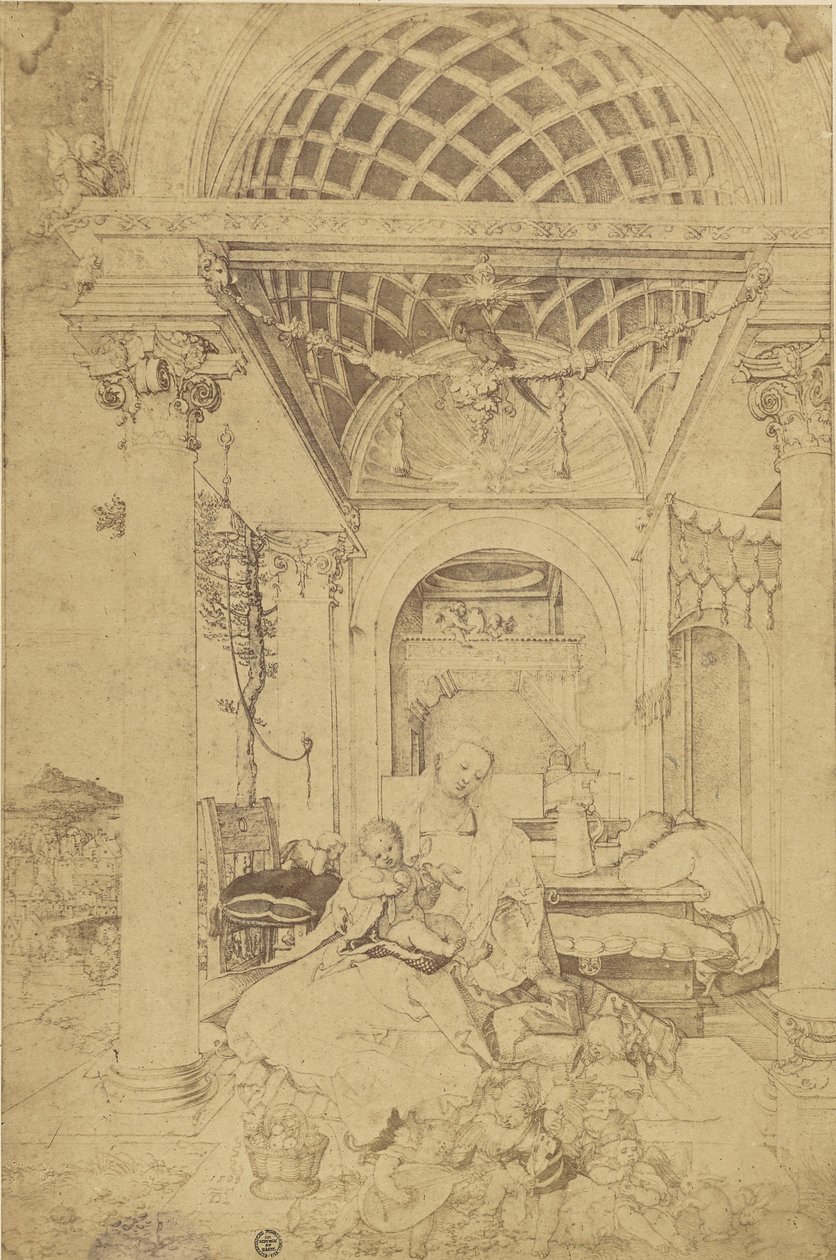 Heliga familjen av Charles Von Bouell