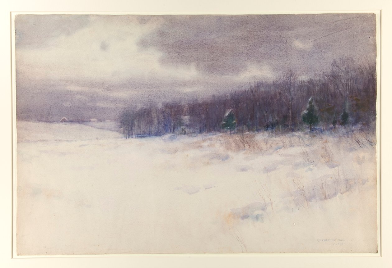 Untitled [Vinterlandskap - New Jersey] av Charles Warren Eaton