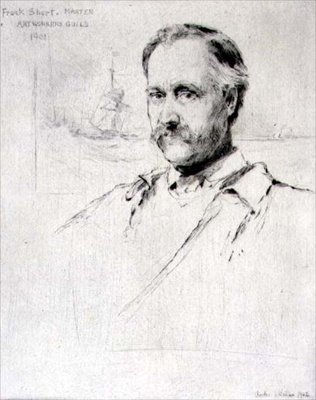 Sir Frank Short (1857-1945) målare och gravör, mästare i Art Workers