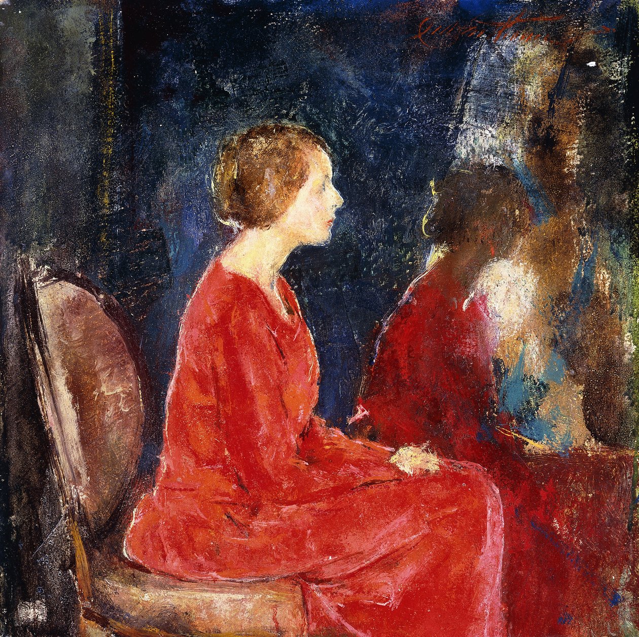 Den röda klänningen av Charles Webster Hawthorne