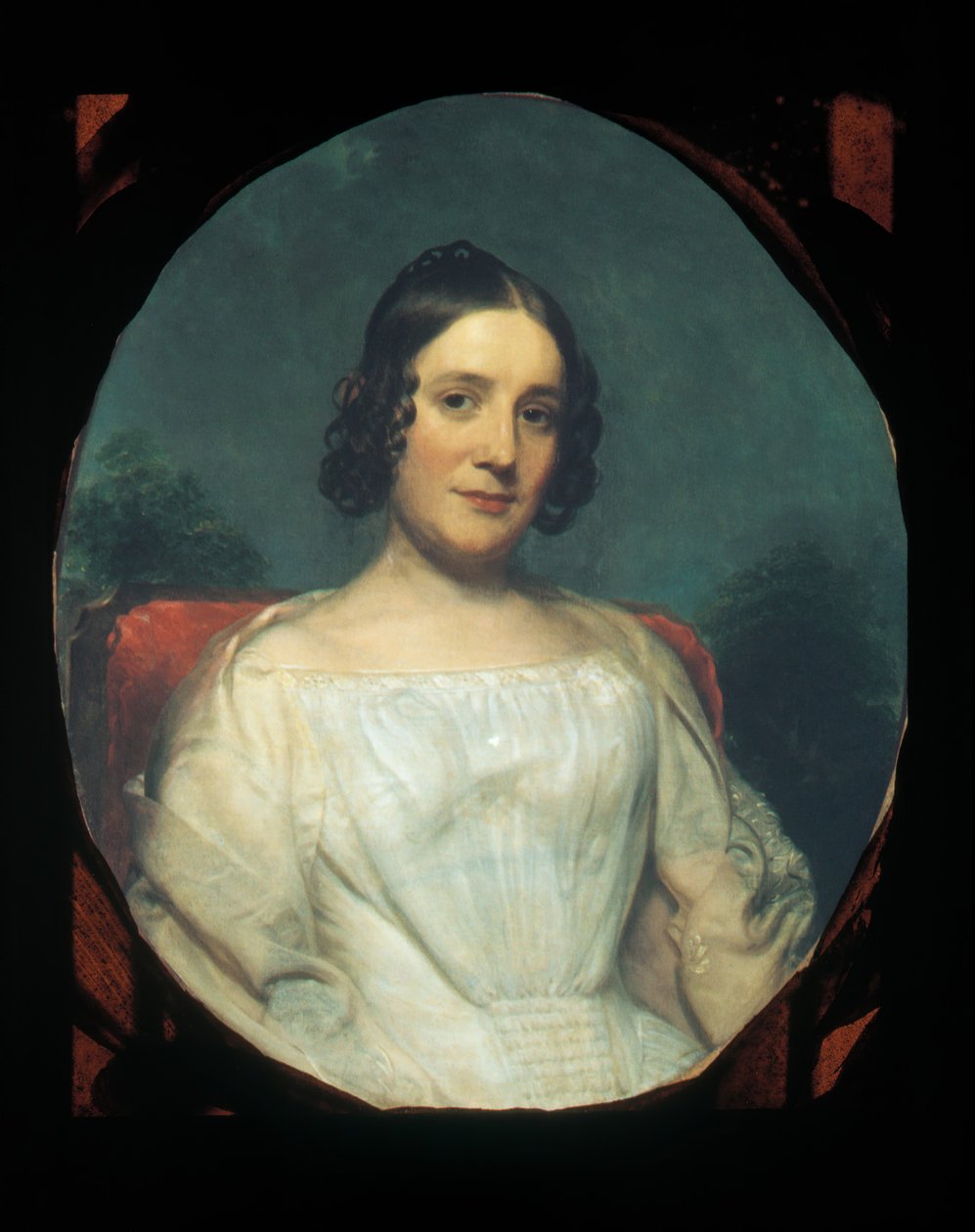 Mrs. Adrian Baucker Holmes, ca. 1850. av Charles Wesley Jarvis