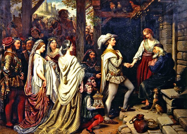 Giseldas bröllop (olja på duk) av Charles West Cope