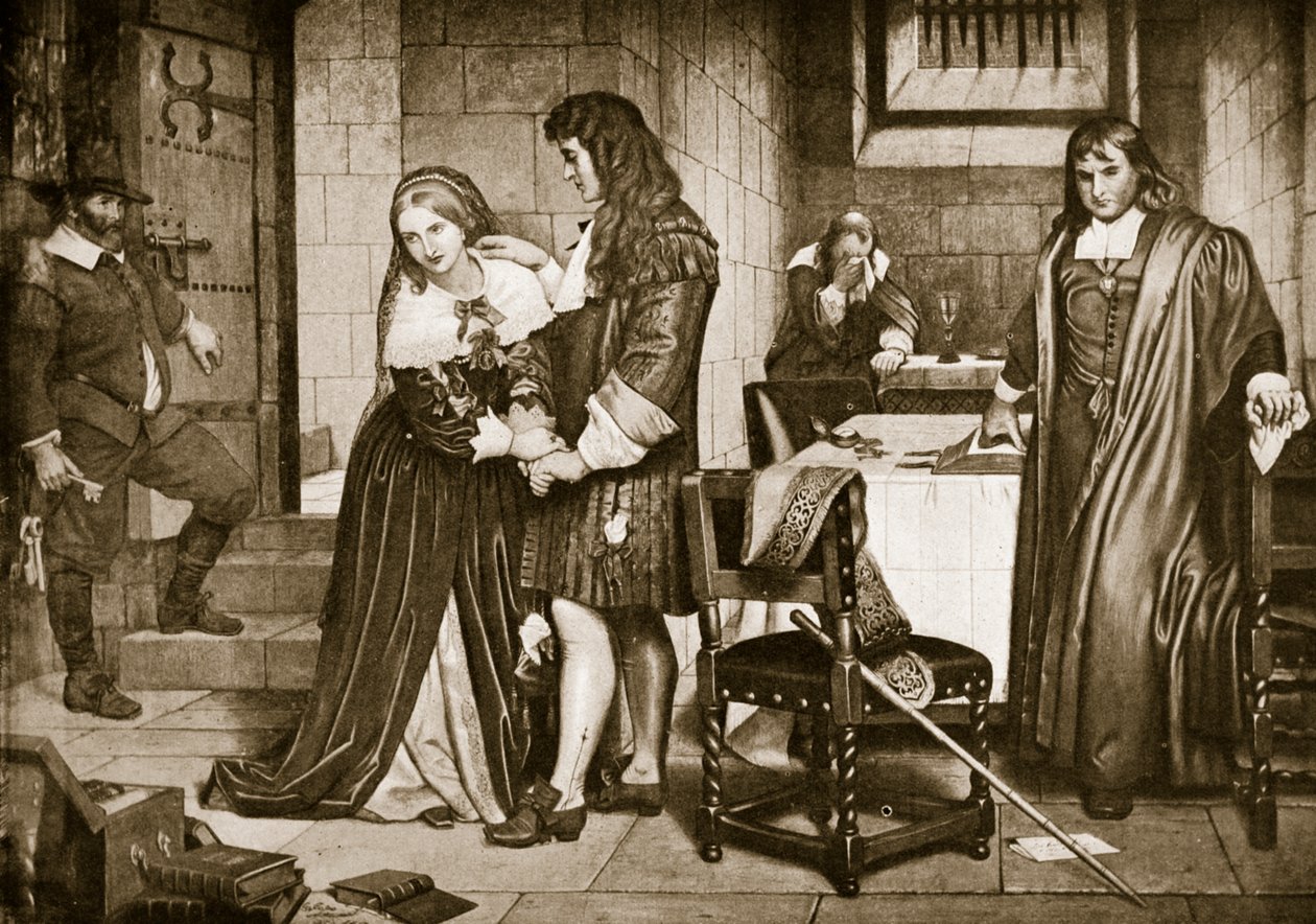 Lord och lady Russells avsked, 1683 av Charles West Cope