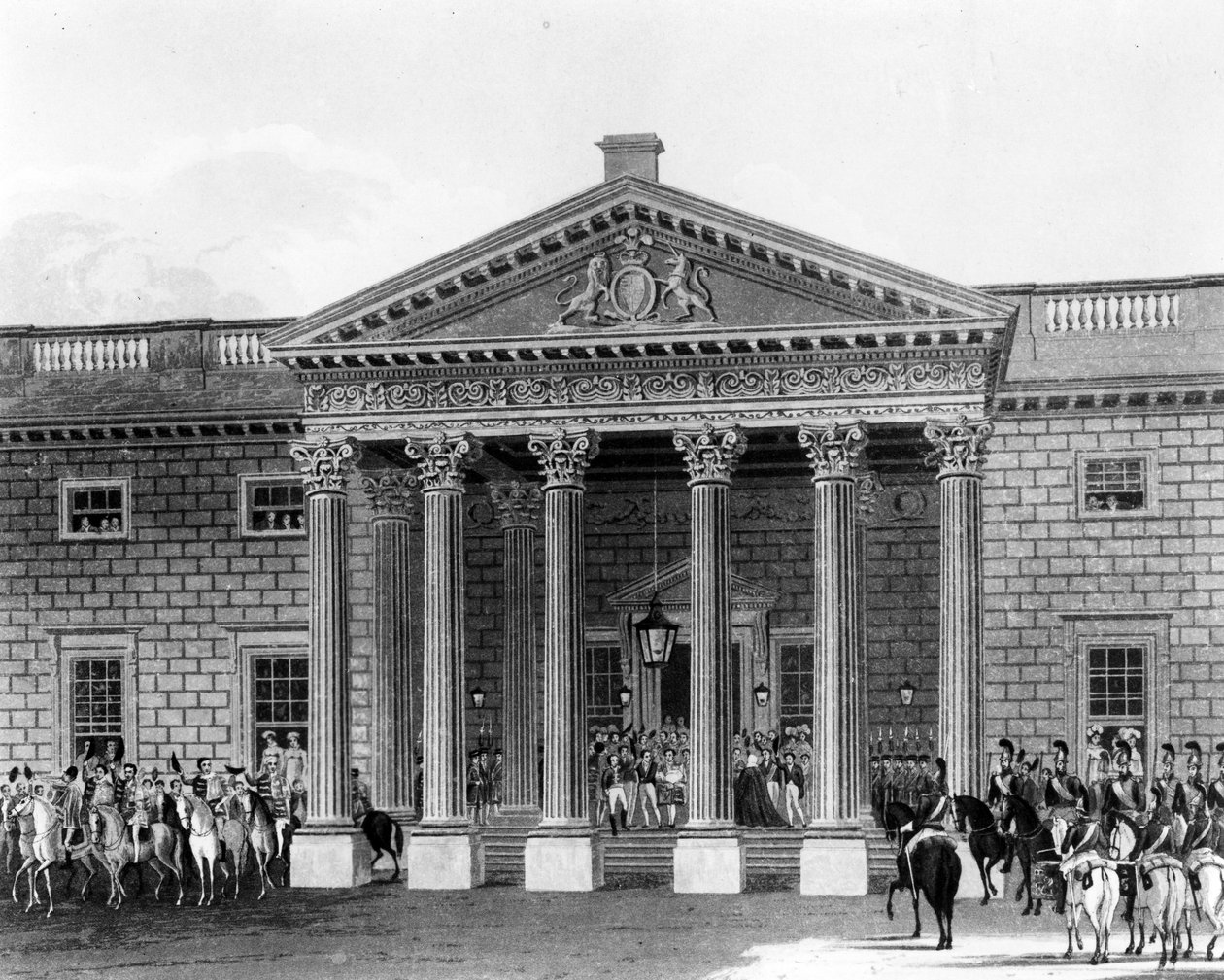 Kröningen av George IV i Carlton House, etsad av Robert Havell II, 1824 av Charles Wild