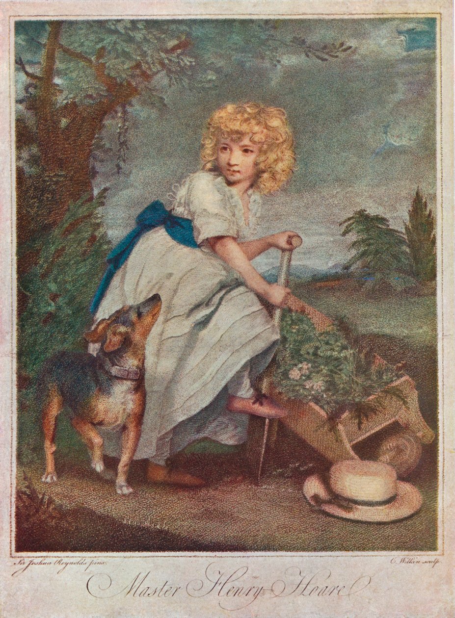 Mästare Henry Hoare 1784-1836, som pojke, trädgårdsarbete, 1883 1906 av Charles Wilkinson