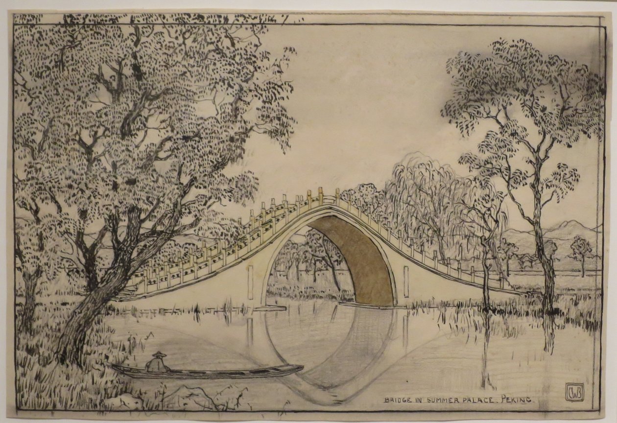 "Bron i Sommarpalatset, Peking" av Charles W. Bartlett, HMA 28113 av Charles William Bartlett