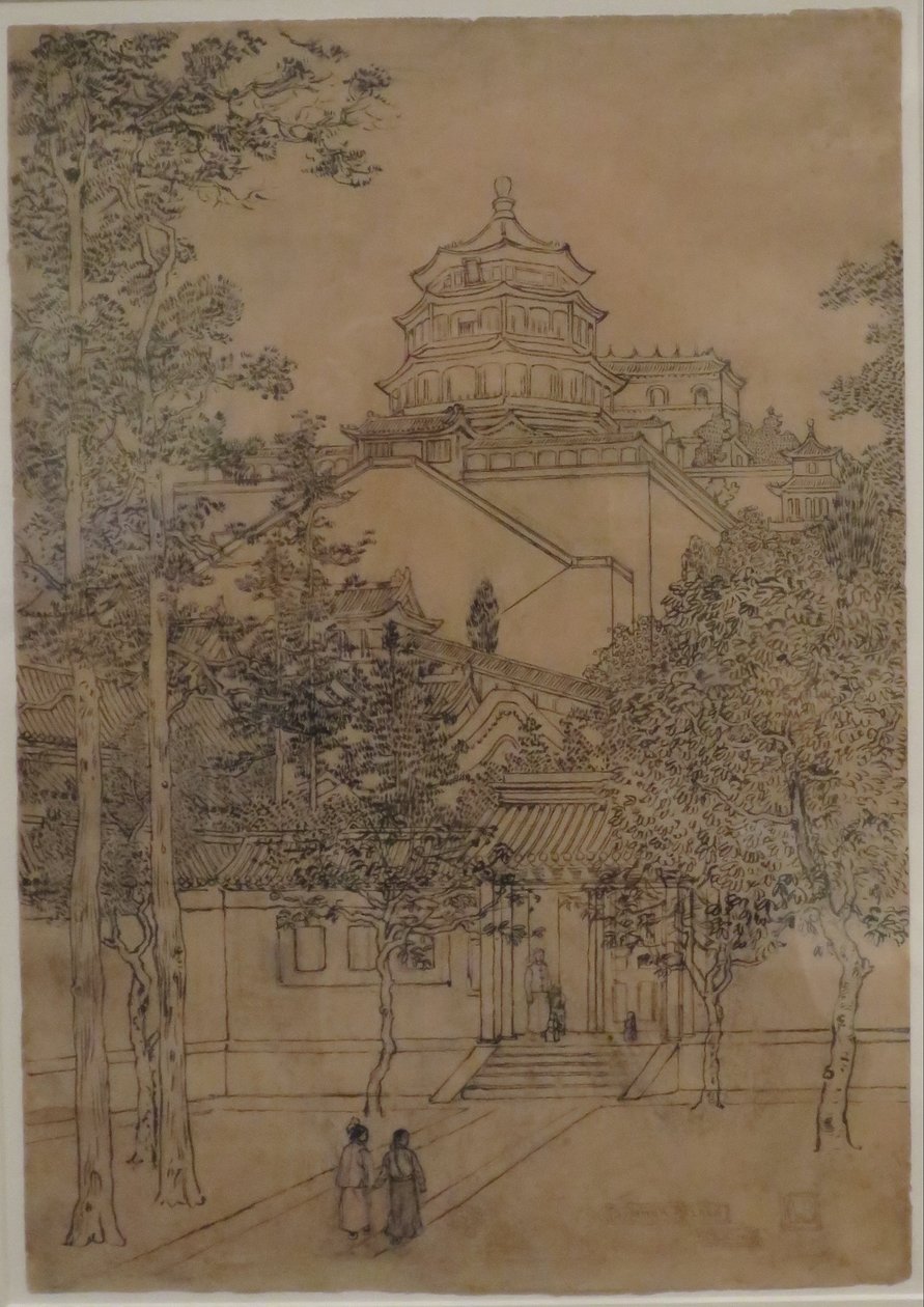 "Sommarpalatset i Peking" av Charles W. Bartlett, HMA 28114 av Charles William Bartlett