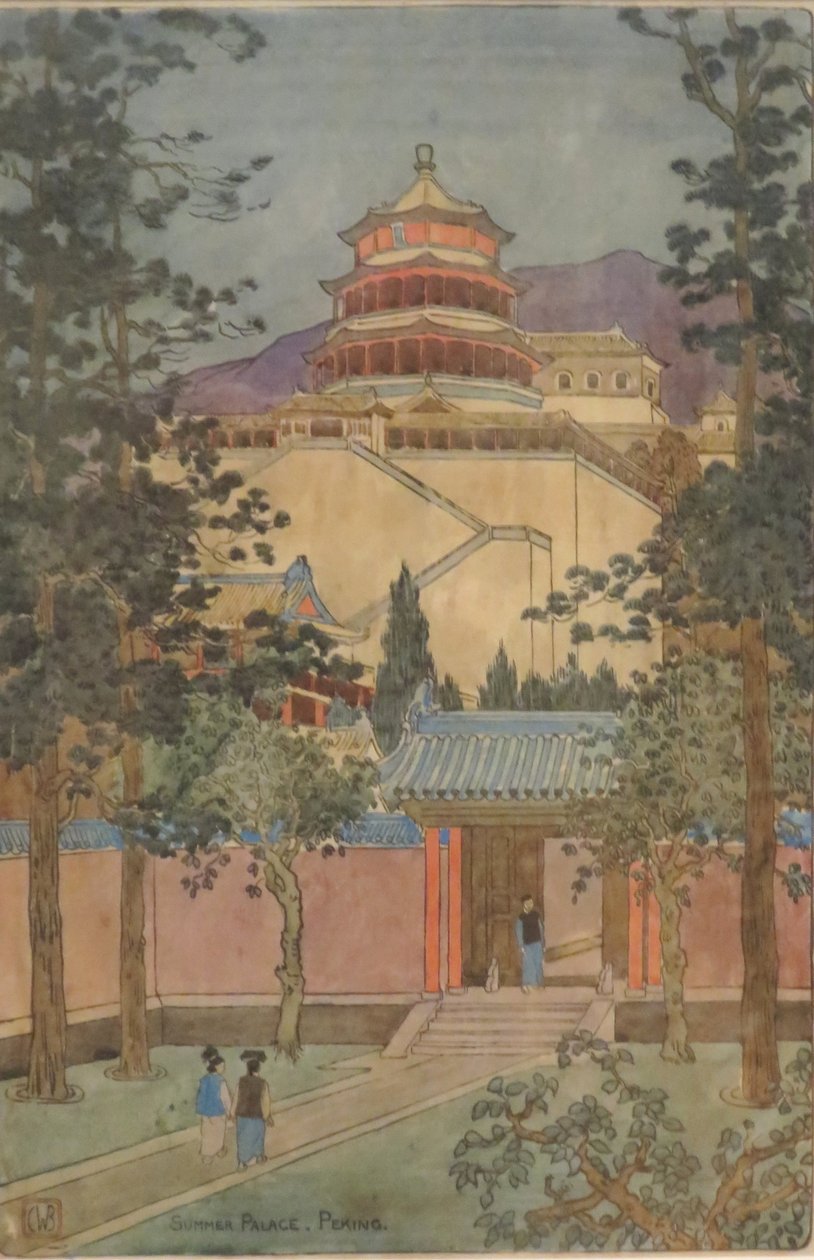 "Sommarpalatset i Peking" av Charles W. Bartlett, HMA 28530 av Charles William Bartlett