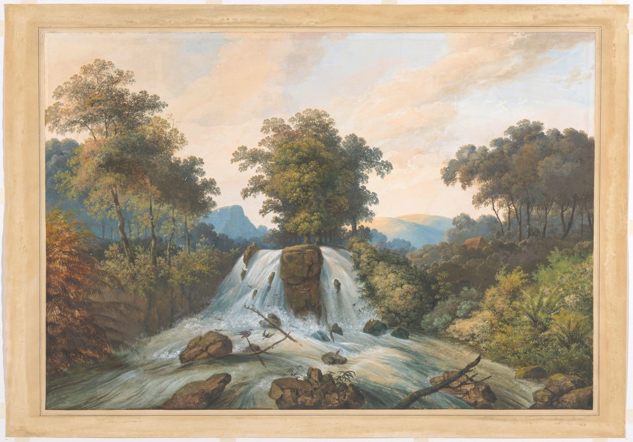 Utsikt över floden Kema, Waterhaalplaats av Charles William Meredith van de Velde