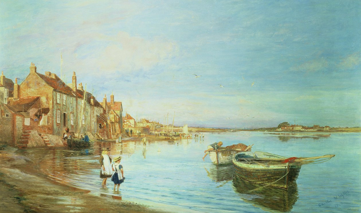 Allt på en sommardag, i Bosham, Sussex, 1888 av Charles William Wyllie
