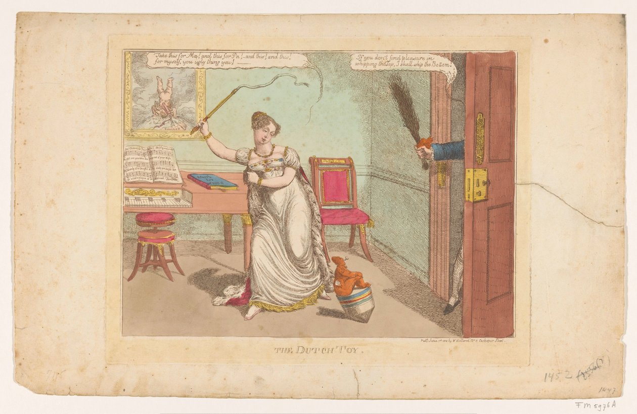 De Hollandse tol, 1814 The Dutch Toy (titel på objekt) av Charles Williams