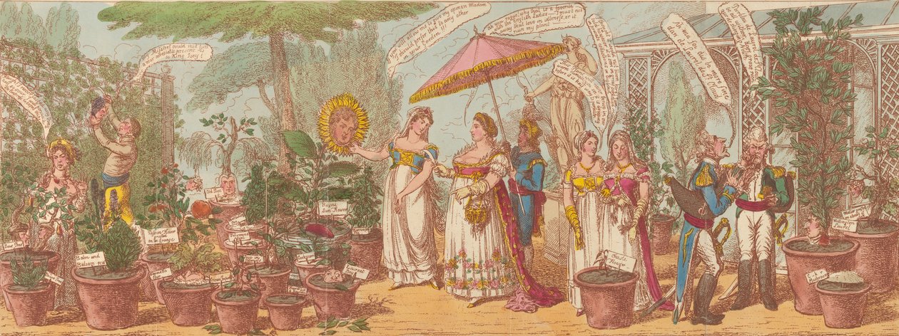 Imperial Botany - or a Peep at Josephines Collection of English Exoticks, vide t..., 1 mars 1814. av Charles Williams.