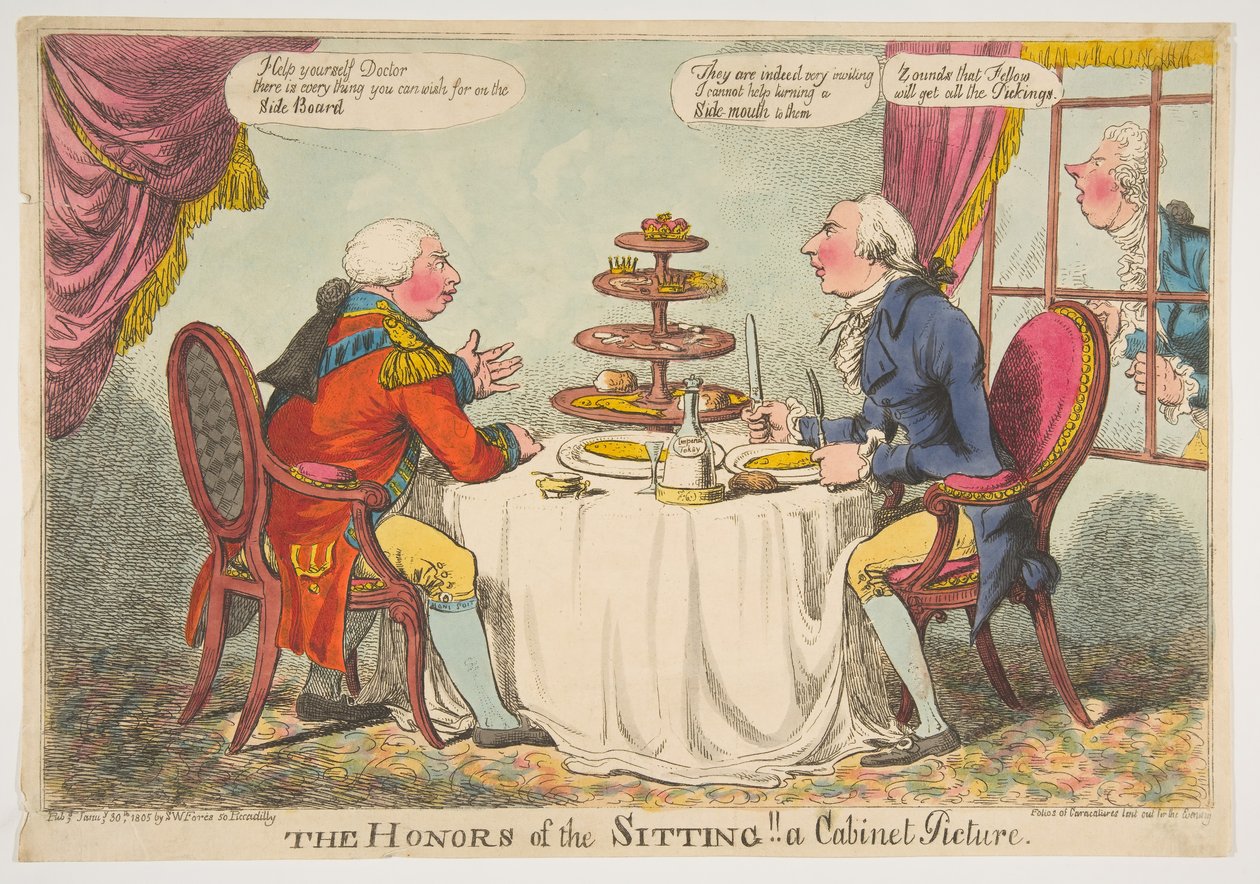 Sittandets heder! A Cabinet Picture, 30 januari 1805. av Charles Williams
