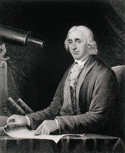 Porträtt av David Rittenhouse (1732-96), graverad av James Barton Longacre (1794-1869) (gravyr) av Charles Willson (after) Peale
