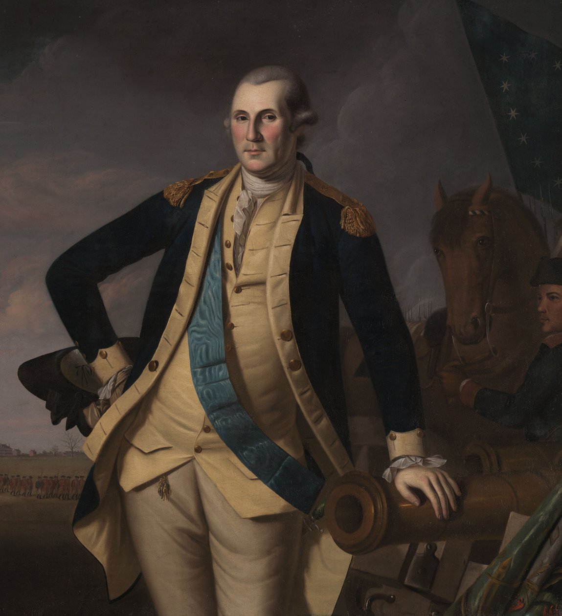 George Washington vid slaget vid Princeton, ca 1779 (olja på duk) av Charles Willson (and workshop) Peale