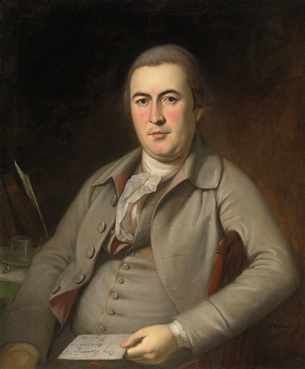 Benjamin Harrison, Jr., 1783. av Charles Willson Peale