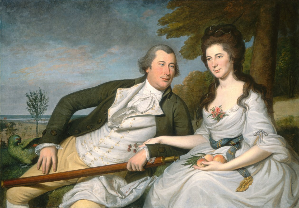 Benjamin och Eleanor Ridgely Laming, 1788. av Charles Willson Peale