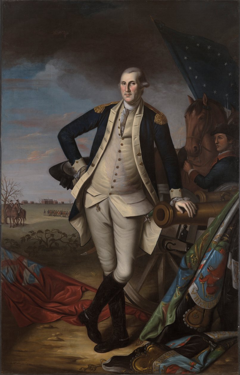 George Washington i slaget vid Princeton av Charles Willson Peale