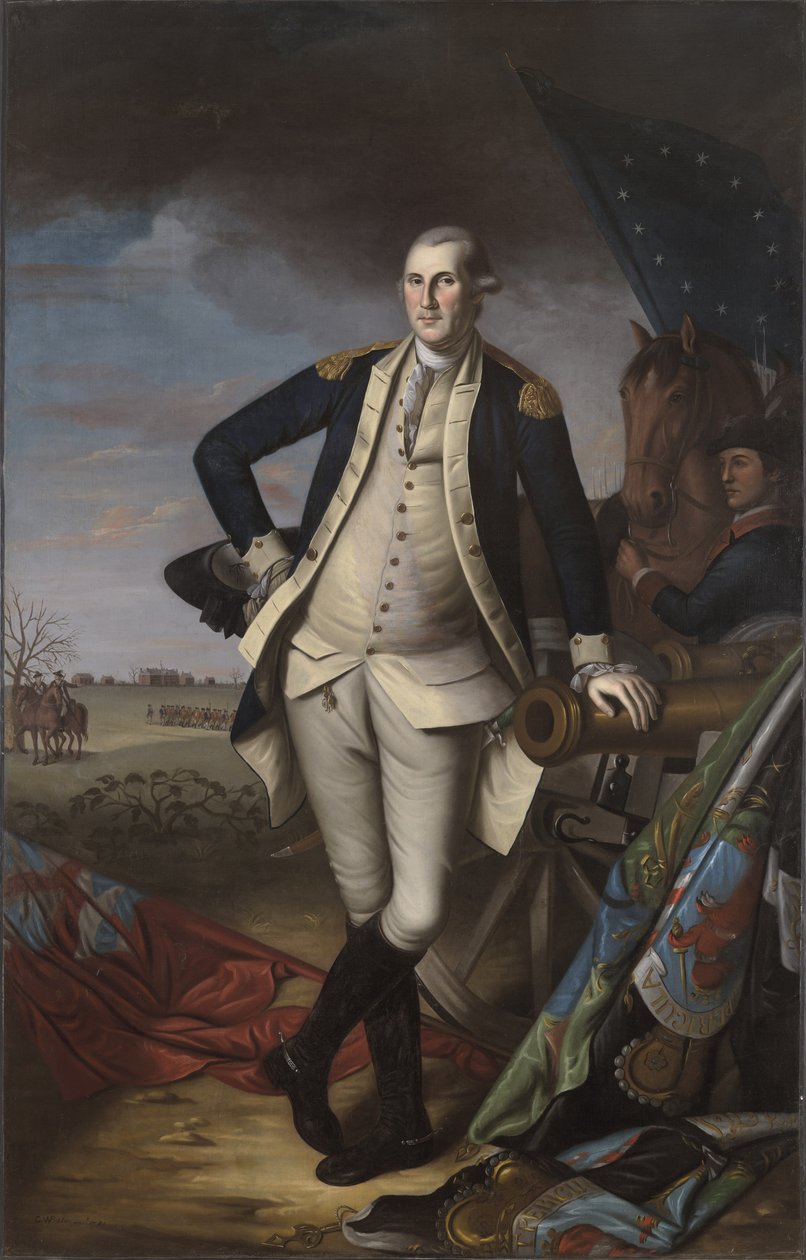 George Washington i slaget vid Princeton, 1781 av Charles Willson Peale