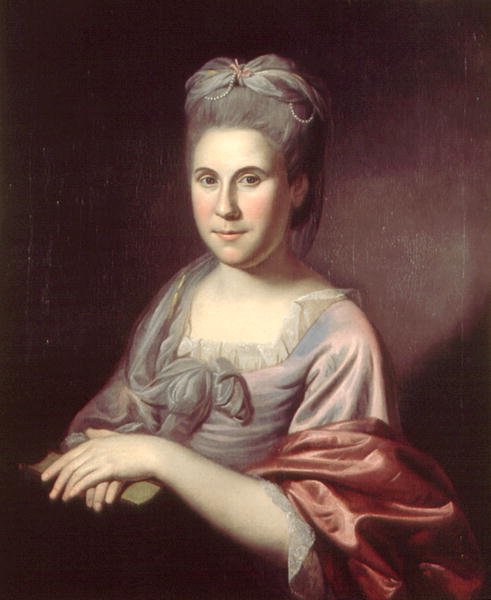 Mrs Ann Borden Hopkinson (1746-1827) 1775 eller 1778 av Charles Willson Peale