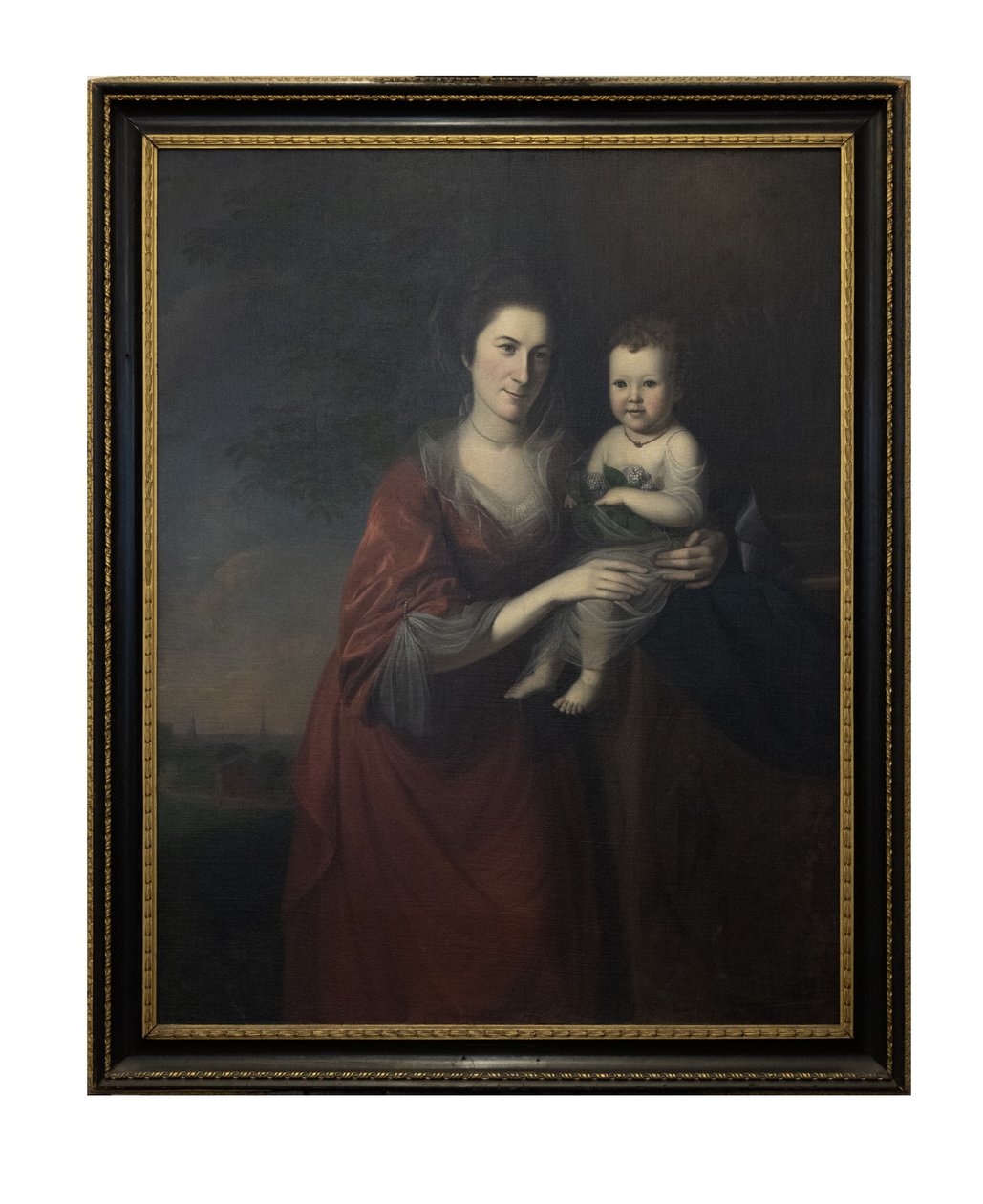 Mrs Mary Norris Dickinson och hennes dotter av Charles Willson Peale
