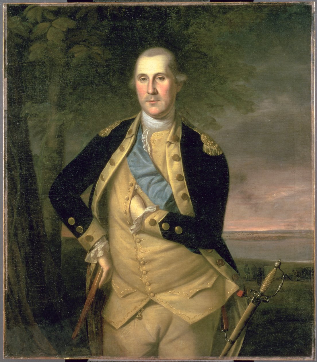 Porträtt av George Washington, 1776 av Charles Willson Peale