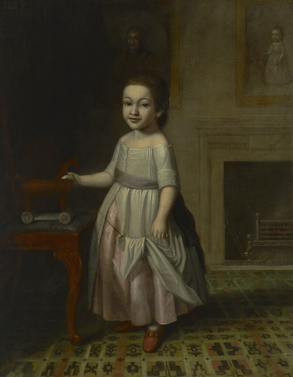 Porträtt av en pojke med en leksakshäst, 1768 av Charles Willson Peale