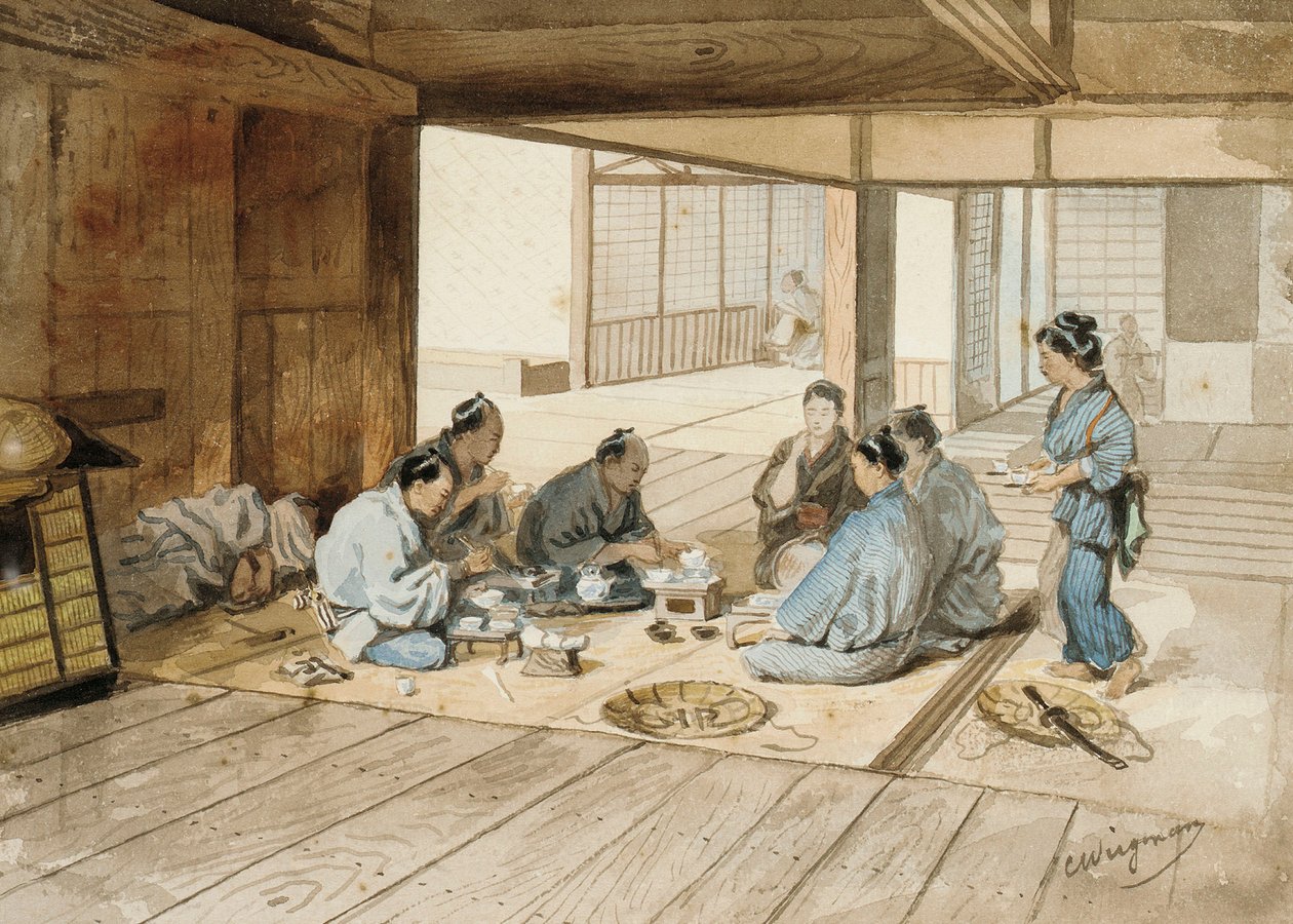 Tea Party av Charles Wirgman