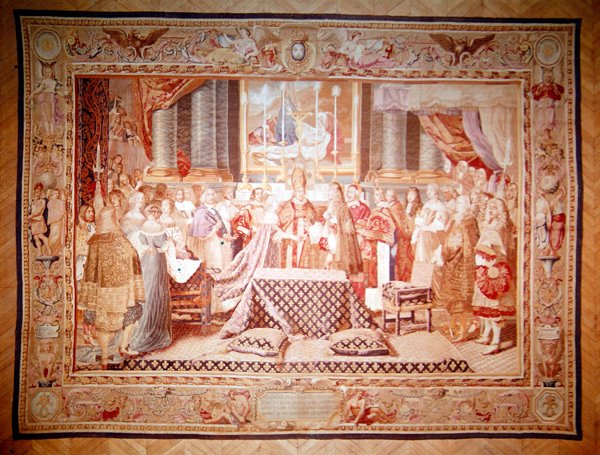 Ludvig XIV:s äktenskap och hans kusin Maria Theresia av Spanien av Charles after Le Brun
