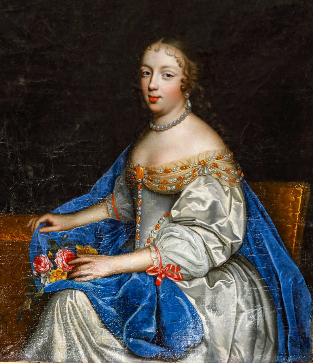 Porträtt av Louise-Antoinette de la Chatre. Olja på duk. av Charles and Henri Beaubrun