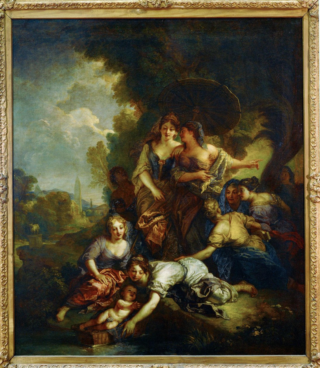 Moise sauve des eaux - Moses räddad från floden ... av Charles de Lafosse