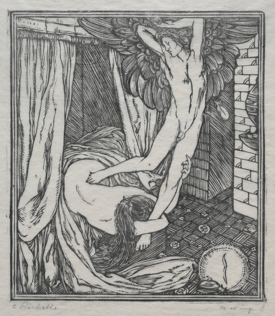 Om kärleken till Cupid och Psyche: The Flight of Cupid av Charles de Sousy Ricketts