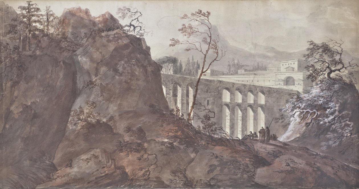 Landskap med viadukt av Charles de Thomas