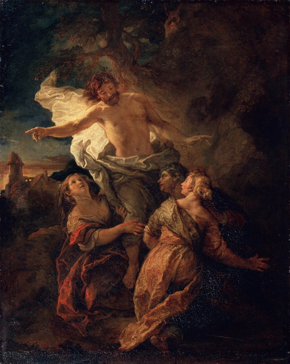 Kristus och de heliga kvinnorna, tidigt 1680-tal av Charles de la Fosse