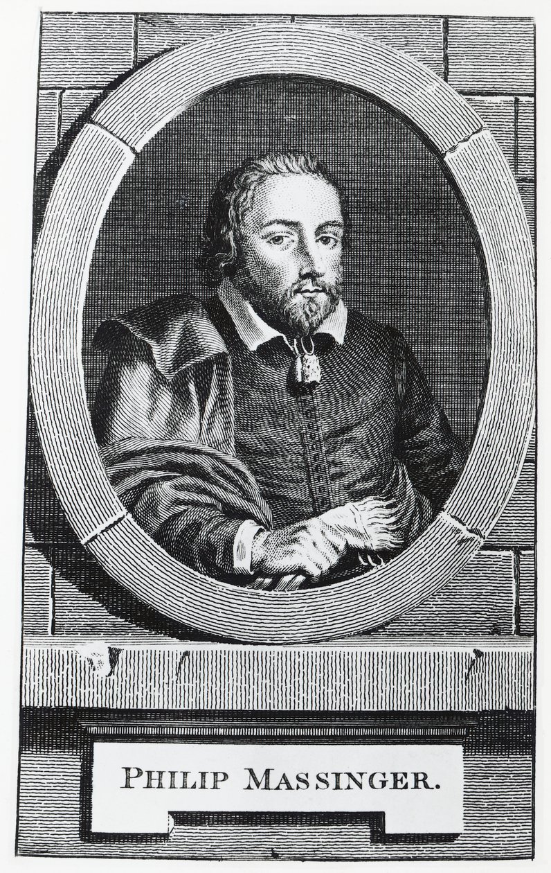 Porträtt av Philip Massinger (Salisbury av Charles the Elder Grignion