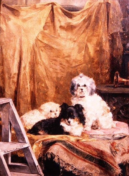 Skådespelarna i vingarna, vilar mellan akter av Charles van den Eycken