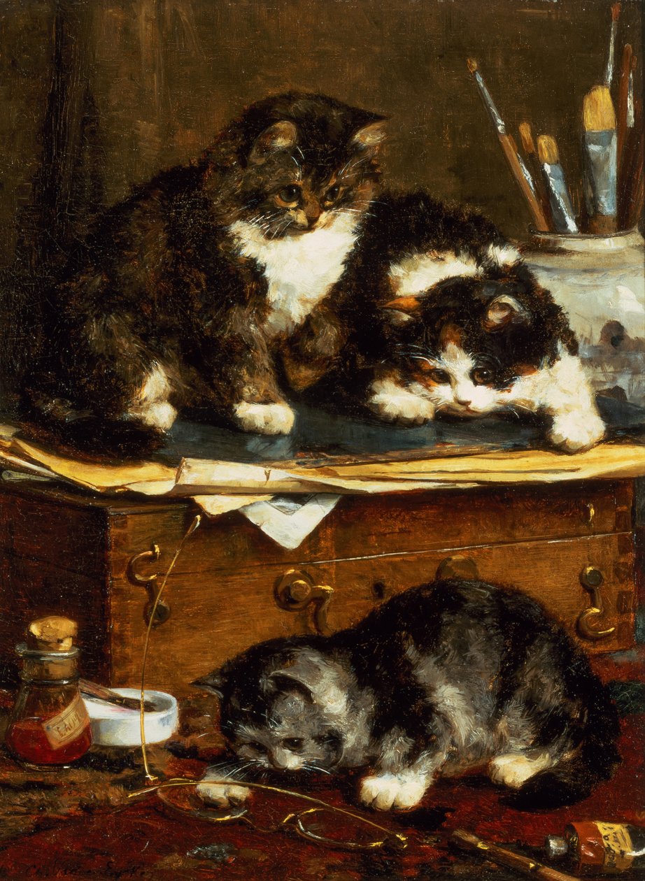 The Artists Studio (olja på duk) av Charles van den Eycken