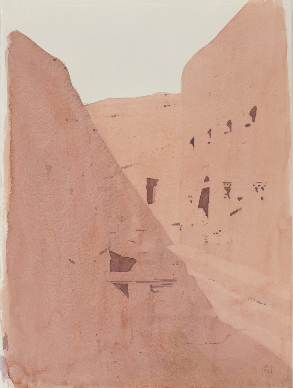 Golgata, Lalibela, Etiopien, 1996 (wc på papper) av Charlie Millar